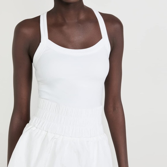 FP Movement by Free People Women's Way Home 1 piece Skort Romper, White, M - Picture 6 of 11